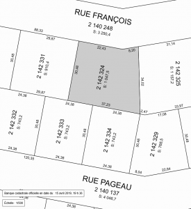 lots du cadastre du Québec Richer et Legault arpenteurs-géomètre